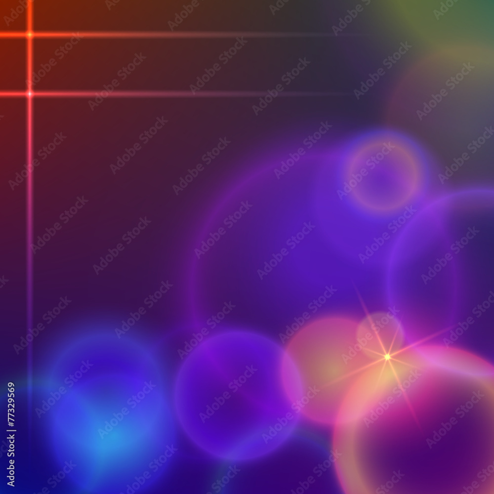 Glowing background blur circles line star Glowing background blur circles line star
