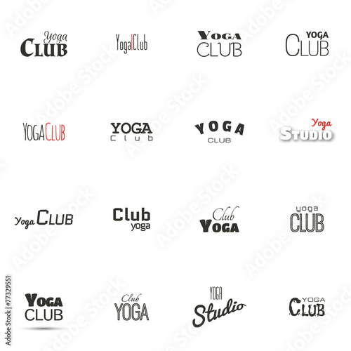 Yoga club for label name