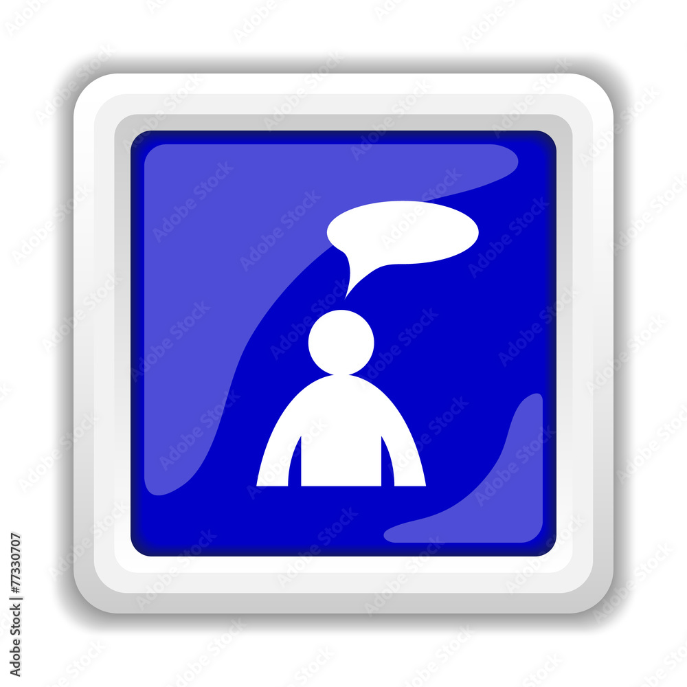 Comments icon - man with bubble Comments icon - man with bubble