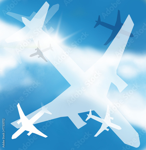 Sunny weather sky design