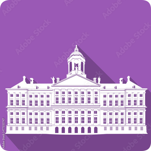 palace, vector illustration