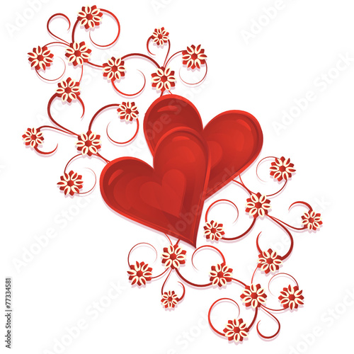 Herzen  zu Valentinstag