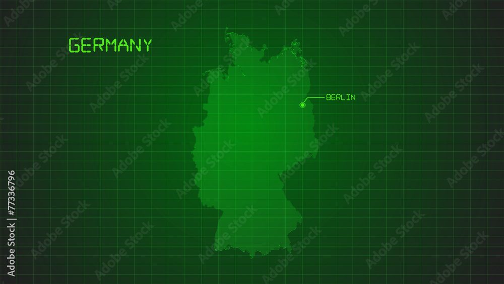 german modern digital map