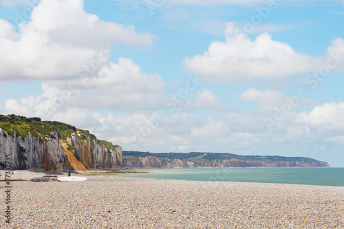 Cliffs and beach in Dieppe