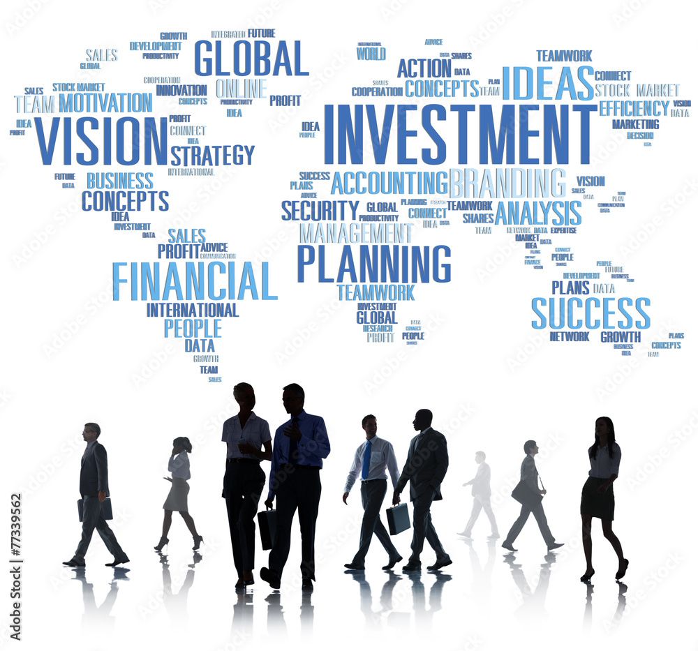 Investment Global Business Banking Budget Concept Investment Global Business Banking Budget Concept