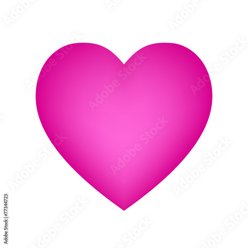Vector pink heart