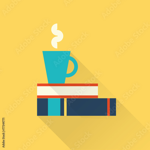 books with a cup