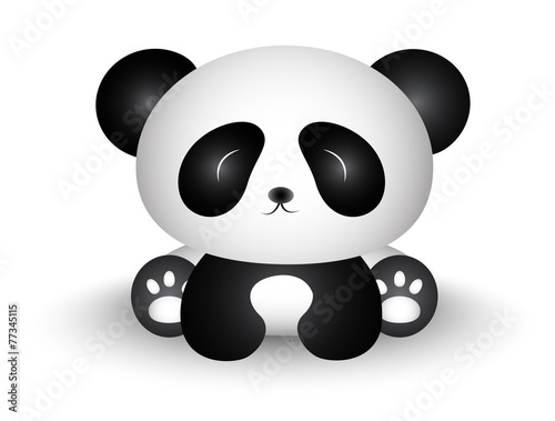 Fototapeta Naklejka Na Ścianę i Meble -  Cute Panda Cartoon