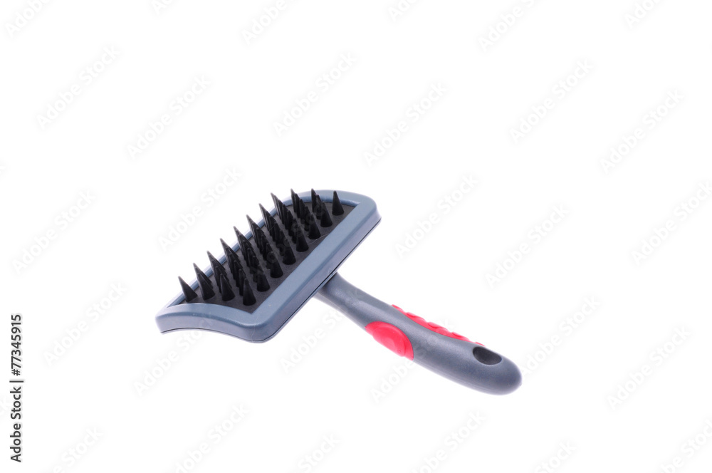 Pet brush isolated on white background Pet brush isolated on white background