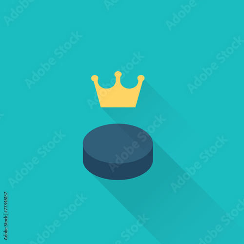 hockey puck sport icon