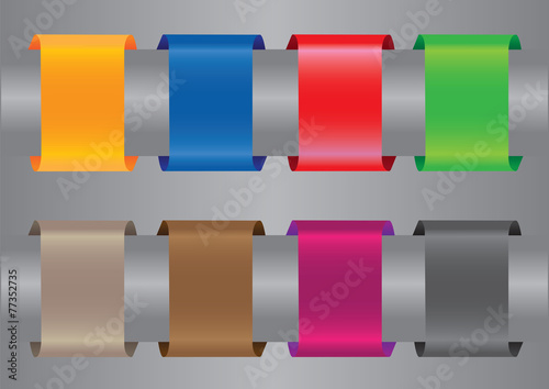colorful slider ring on metal pole