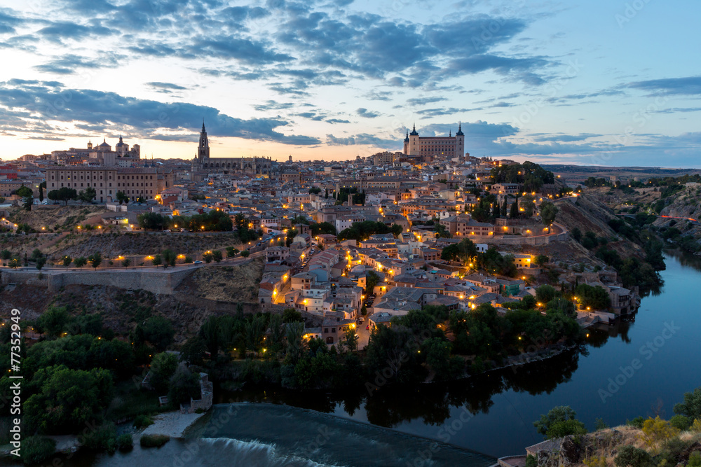 Toledo at dusk Spain