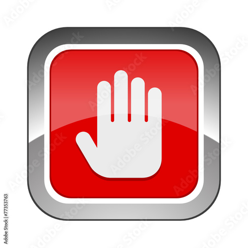 Chrome Square Button