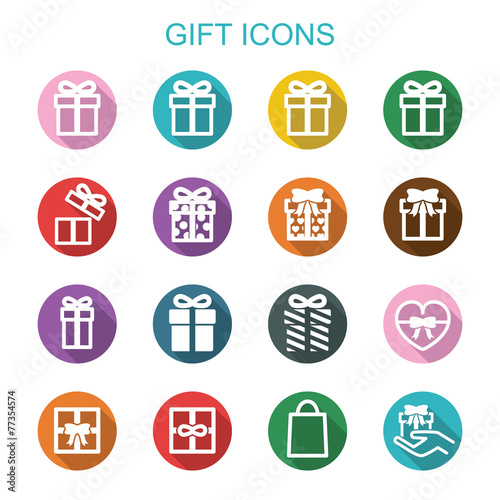 gift long shadow icons
