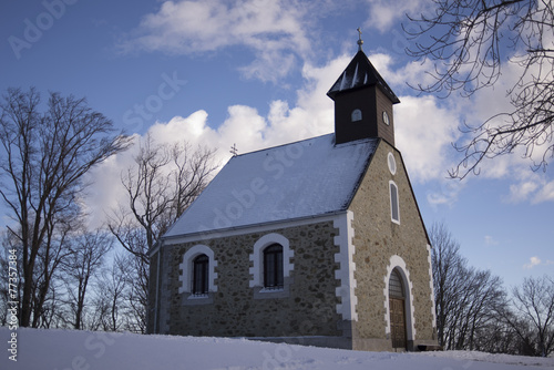 beautiful chapel on medvednica, mountain next to zagreb © Nino Pavisic