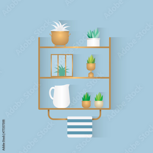mini graden vector illustration