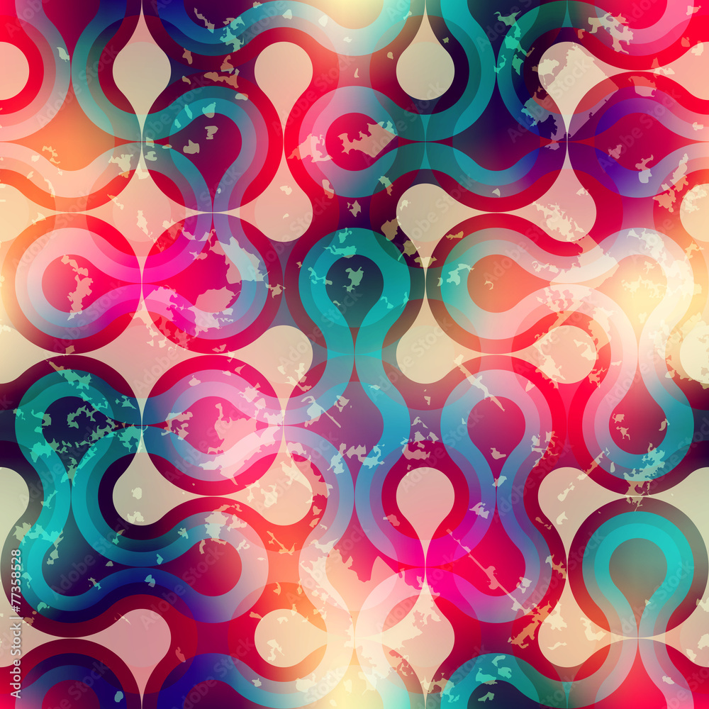 Grunge retro geometric pattern. Grunge retro geometric pattern.