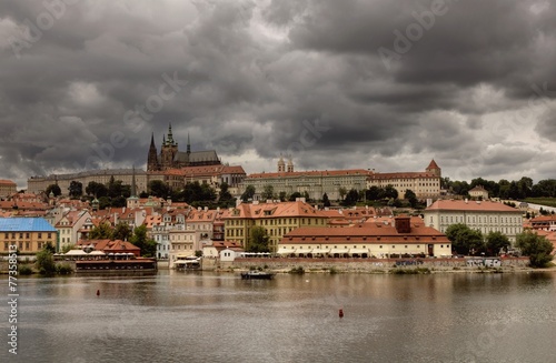 Panorama of Prague, Czech Republic. 