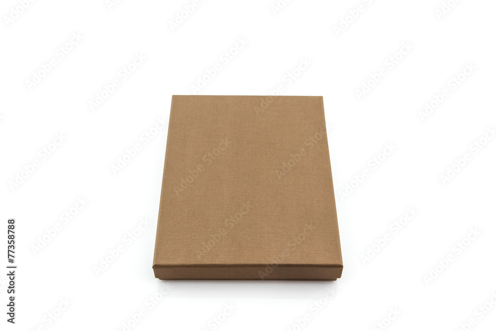 Brown paper box . Brown paper box .