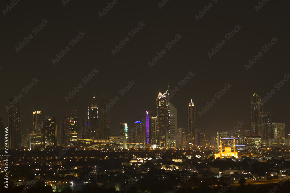Night view of the big city