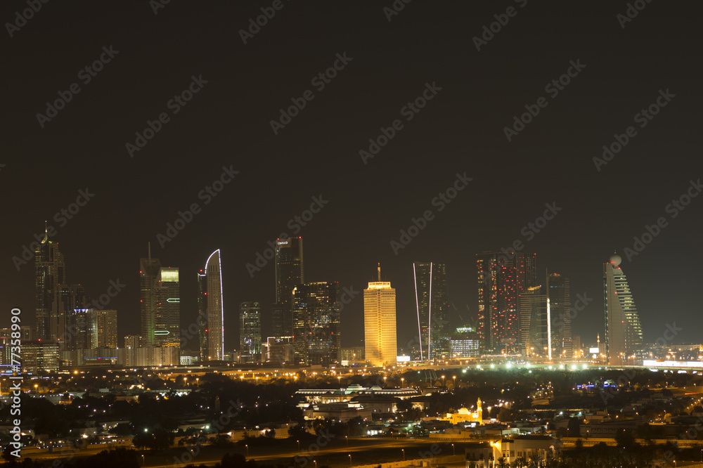 Fototapeta premium Night view of the big city