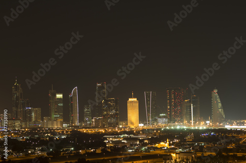 Night view of the big city