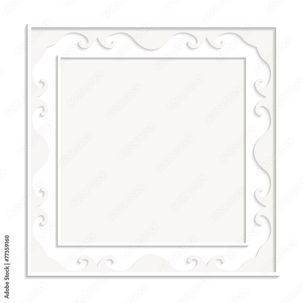 Frame on the white background. Vector illustration Frame on the white background. Vector illustration