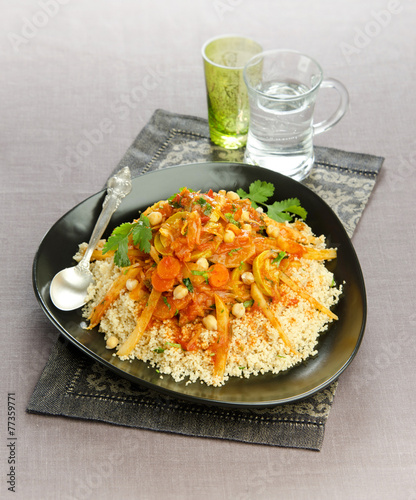 cous cous with seven vegetables