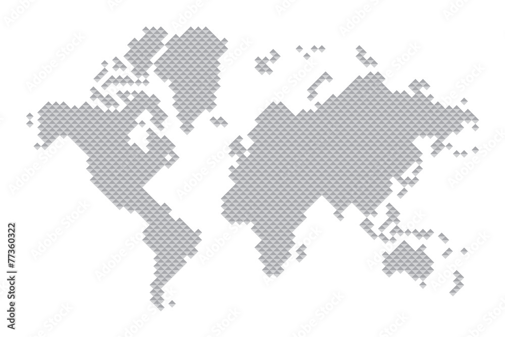 Obraz premium world map geometric