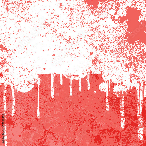 abstract grunge red background, vector illustration
