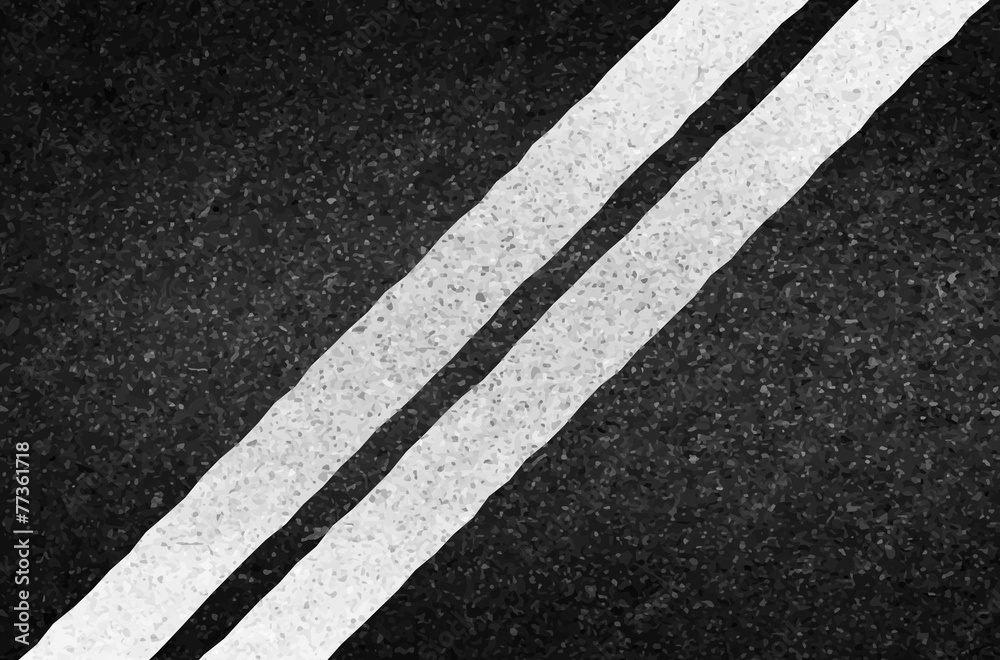 Asphalt texture with road markings background, illustration vect Stock ...