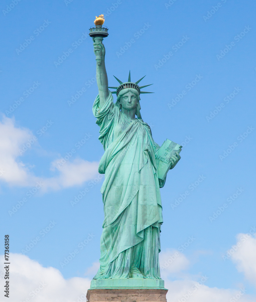 Fototapeta premium Widok z przodu Statuy Wolności w Nowym Jorku