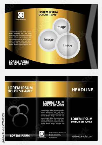 Vector brochure template design elements