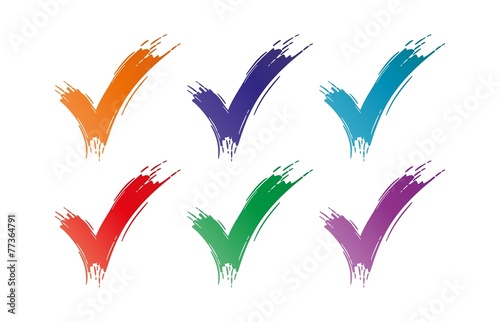 collection of the brushline tick patterns
