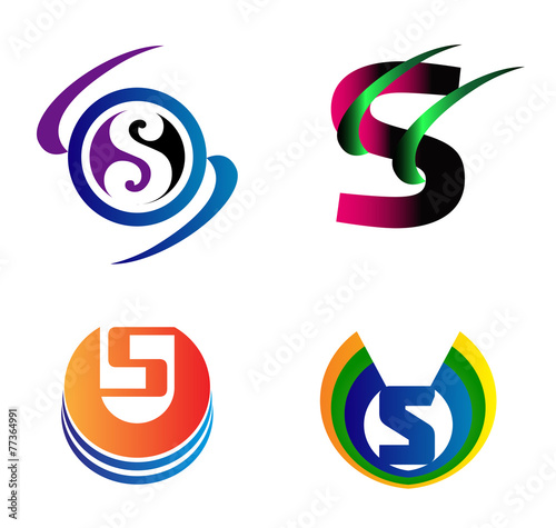 Set Of Alphabet Symbols And Elements Of Letter S, such © starmax9