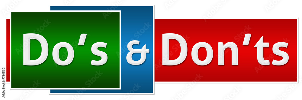 Dos Donts Green Red Button Style Dos Donts Green Red Button Style