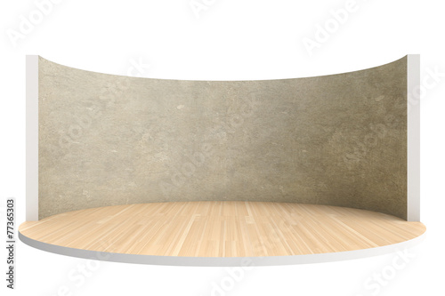 empty stage or round room