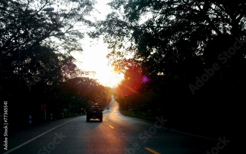 on the road go back home