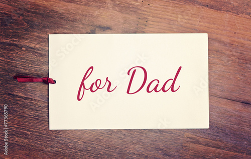 greeting card - for dad