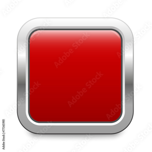 red metallic button square template