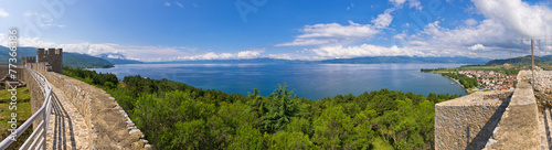 Ohrid lake in Macedonia from old castle © CCat82