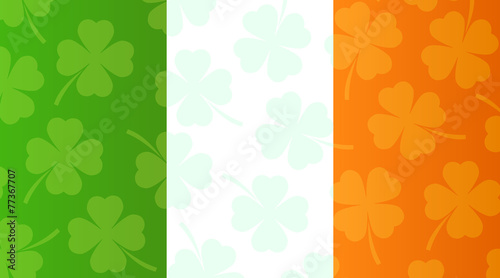 Background with flag of Ireland