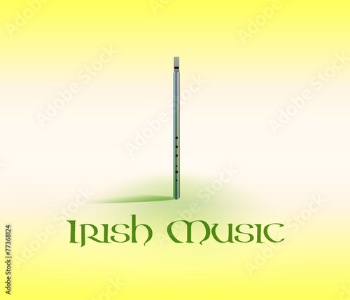 Card with Tin Whistle