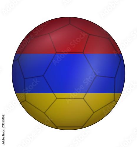 soccer ball flag of Armenia