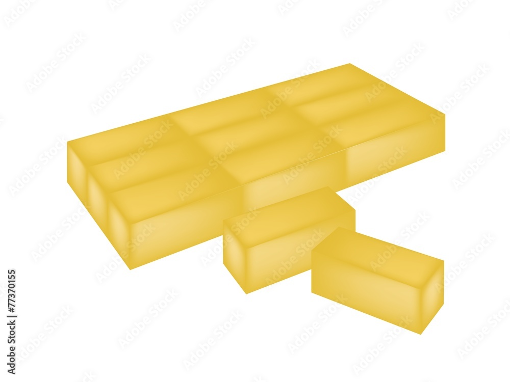 Imo Yokan or Japanese Jelly Made From Sweet Potato Imo Yokan or Japanese Jelly Made From Sweet Potato