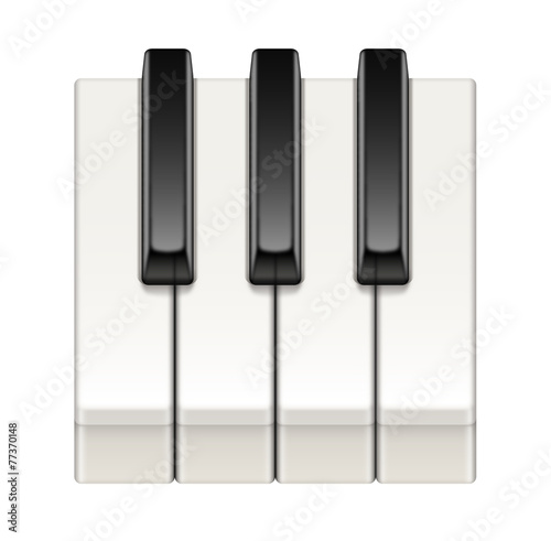 Touches de piano vectorielles 1