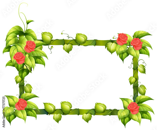 A floral border design