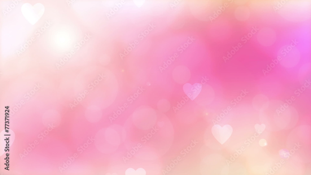 romantic blurred loop animation with lights and heart. romantic blurred loop animation with lights and heart.