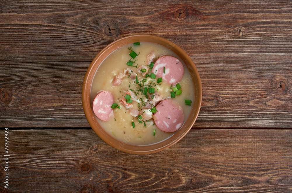Saxonian potato soup Saxonian potato soup