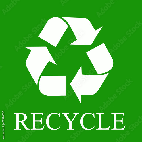 Recycle symbol illustration